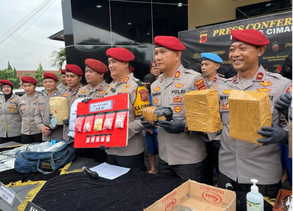 Polres Cimahi Ungkap 41 Kasus Penyalahgunaan Narkoba Selama Oktober-Desember