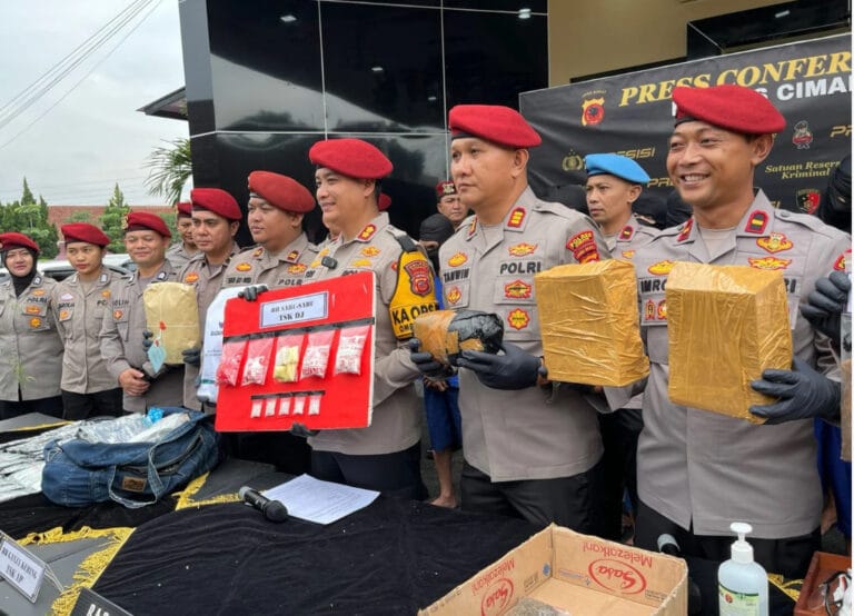 Polres Cimahi Ungkap 41 Kasus Penyalahgunaan Narkoba Selama Oktober-Desember
