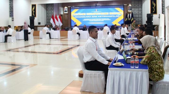 Penerimaan CPNS Kemenkumham Jabar Masuki Tahap SKB Wawancara dan Keterampilan, Kakanwil (Masjuno) Bersama Pejabat Manajerial dan Non Manajerial Wawancarai Langsung Peserta