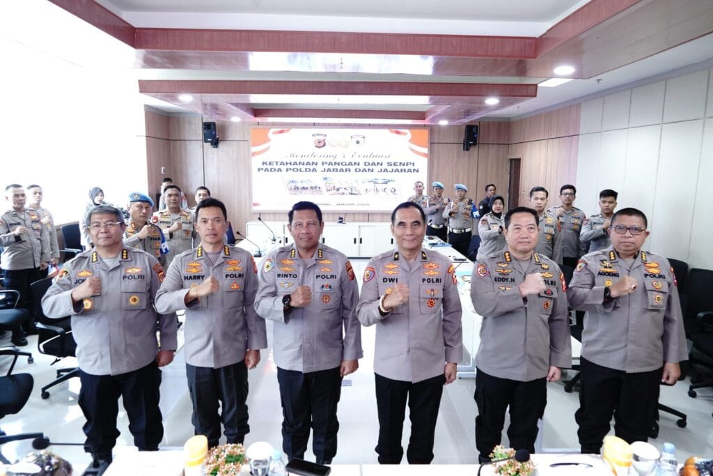 Monitoring dan Evaluasi Ketahanan Pangan serta Senjata Api pada Polda Jabar dan Jajaran oleh Tim Itwasum Polri