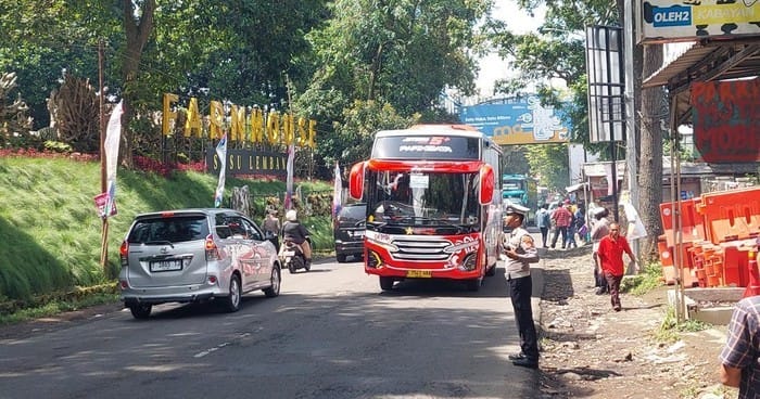 Jurus Polisi Hadapi Puncak Arus Balik Libur Panjang di Cimahi-KBB