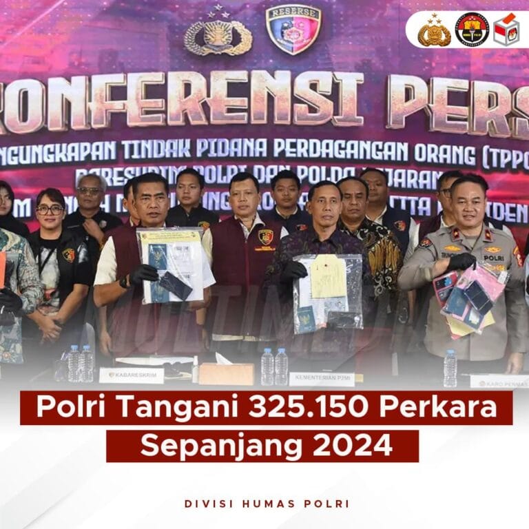 Polri Catat Penurunan Jumlah Perkara dan Peningkatan Tingkat Penyelesaian Kasus Sepanjang 2024