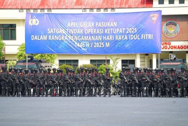 Apel Gelar Pasukan Operasi Ketupat 2025: Subsatgas PRC Jadi Ujung Tombak Pengamanan